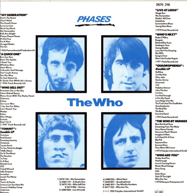 The Who-Phases-LP Vinyl 11 LP Box Set Slipcase