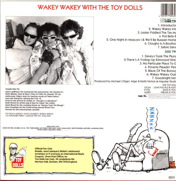 Toy Dolls-Wakey Wakey-LP Vinyl DE 1989