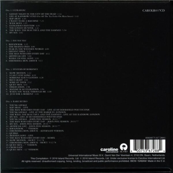 Ultravox-The Island Years-4CD box set