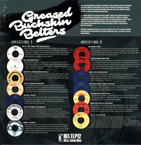 Various-Greased Buckskin Belters green-LP Vinyl
