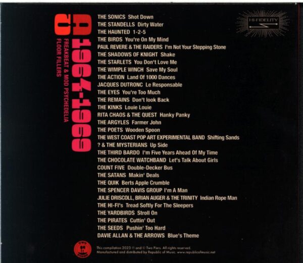 Various-Wig Out Freak Out (Freakbeat and Mod Psychedelia Floor Fillers 1964-1969)-CD