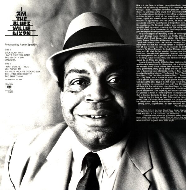 Willie Dixon-I Am The Blues Reissue-LP Vinyl