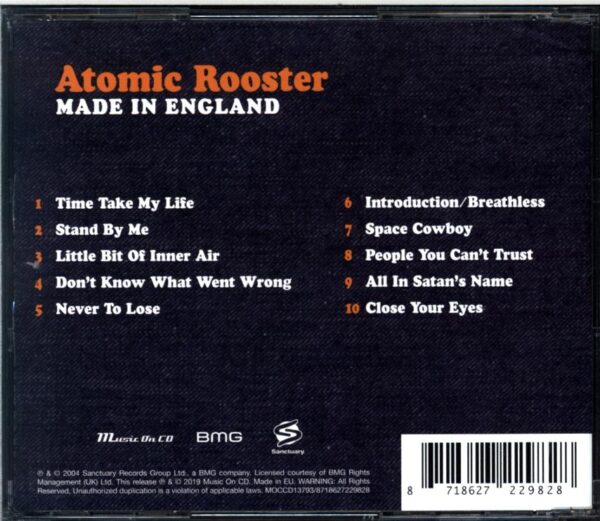 Atomic Rooster-Made In England-CD