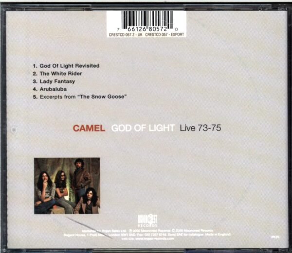 Camel- God Of Light (Live 73-75)-CD
