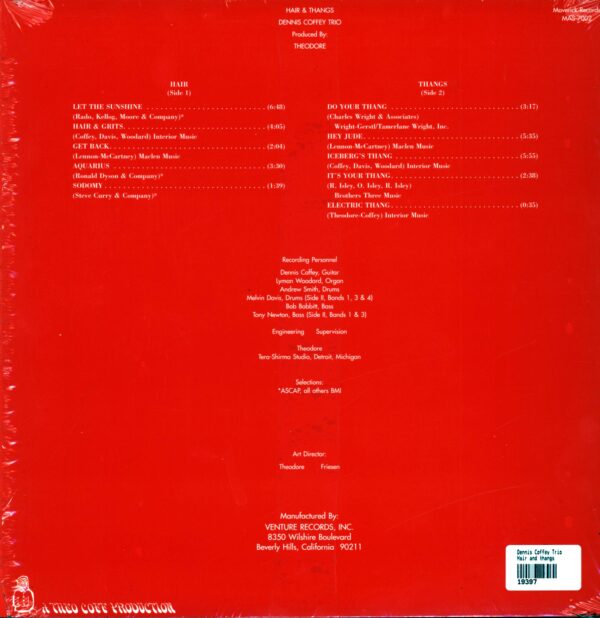 Dennis Coffey Trio-Hair And Thangs Reissue-LP Vinyl