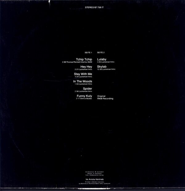Electronic Butterflies-Skylab-LP Vinyl DE 1977