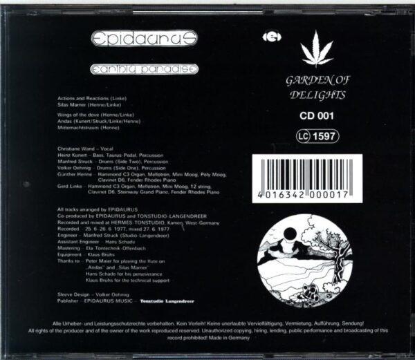 Epidaurus-Earthly Paradise-CD