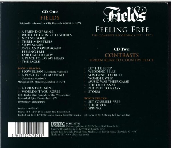 Fields-Feeling Free (The Complete Recordings 1971 - 1973)-CD