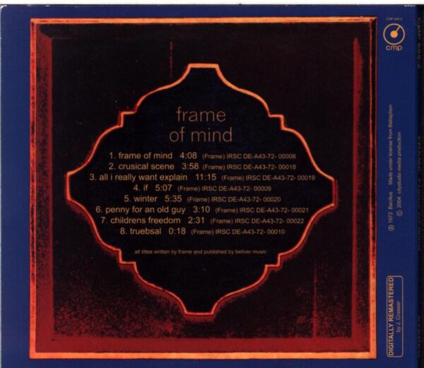 Frame-Frame Of Mind-CD