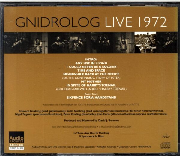 Gnidrolog-Live 1972-CD