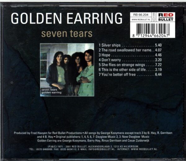 Golden Earring-Seven Tears-CD