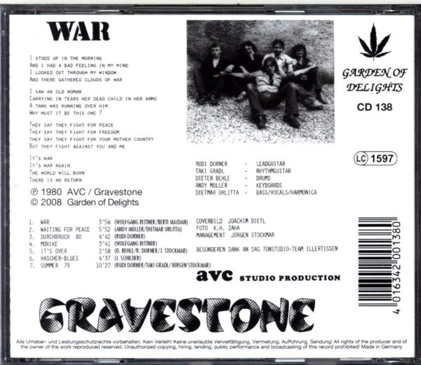 Gravestone-War-CD