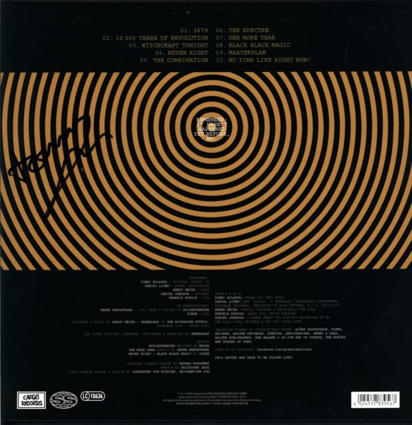 Greenleaf-Secret Alphabets signed yellow-LP Vinyl