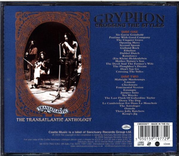 Gryphon-Crossing The Styles - The Transatlantic Anthology-CD