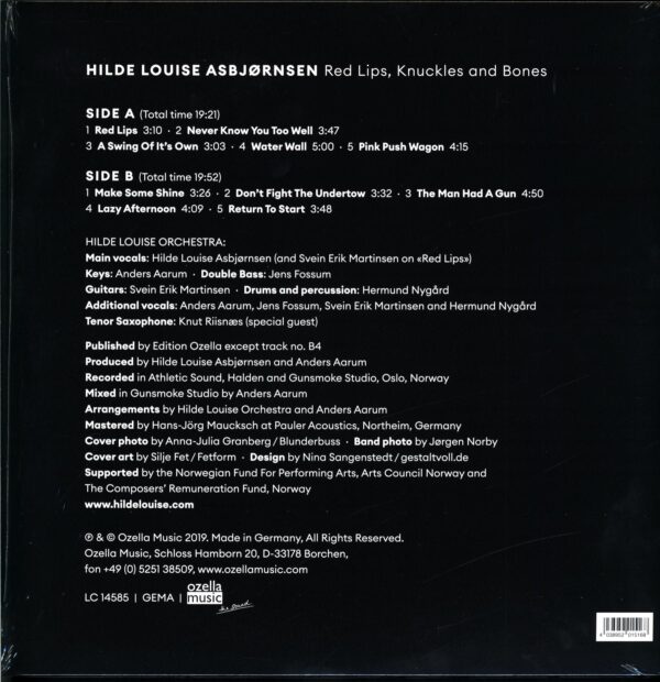 Hilde Louise Asbjørnsen-Red Lips Knuckles And Bones-LP Vinyl