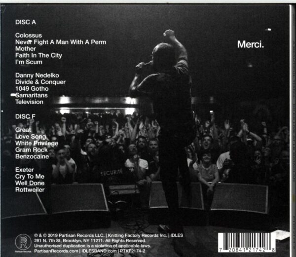 Idles-A Beautiful Thing Idles Live At Le Bataclan-CD