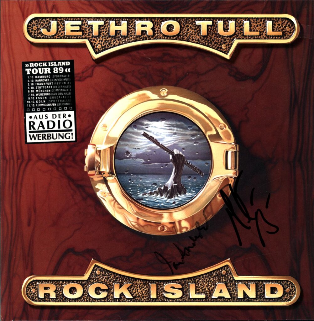 Jethro Tull-Rock Island signed-LP Vinyl