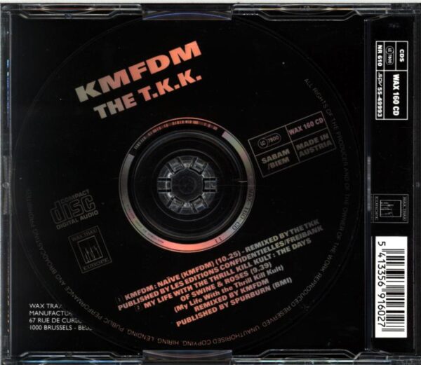 KMFDM-Naïve The Days Of Swine + Roses-CD-Single