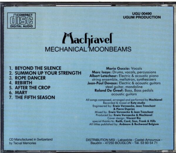 Machiavel-Mechanical Moonbeams-CD