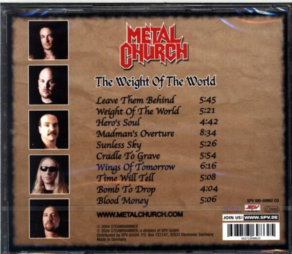 Metal Church-The Weight Of The World-CD