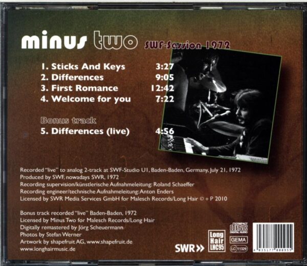 Minus Two-SWF- Session 1972-CD