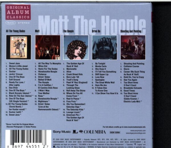 Mott The Hoople-Original Album Classics-Box Set