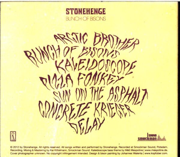 Stonehenge-Bunch Of Bisons-CD