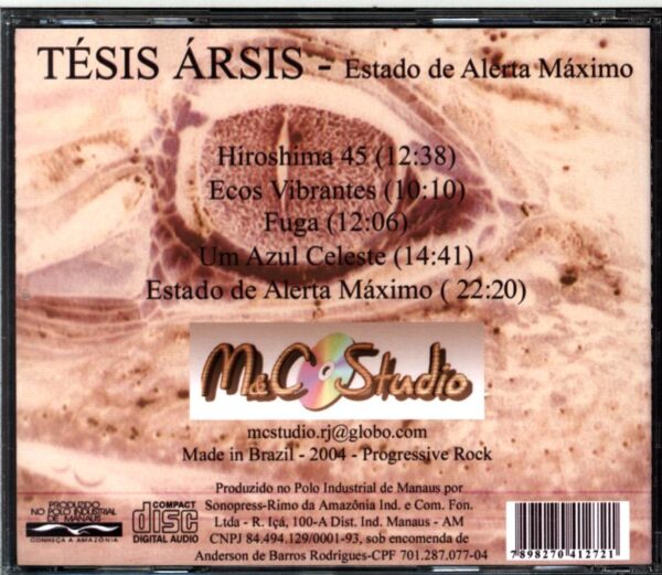 Tésis Ársis-Estado De Alerta Máximo-CD