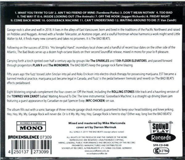 The Bad Beats-Off The Hook-CD