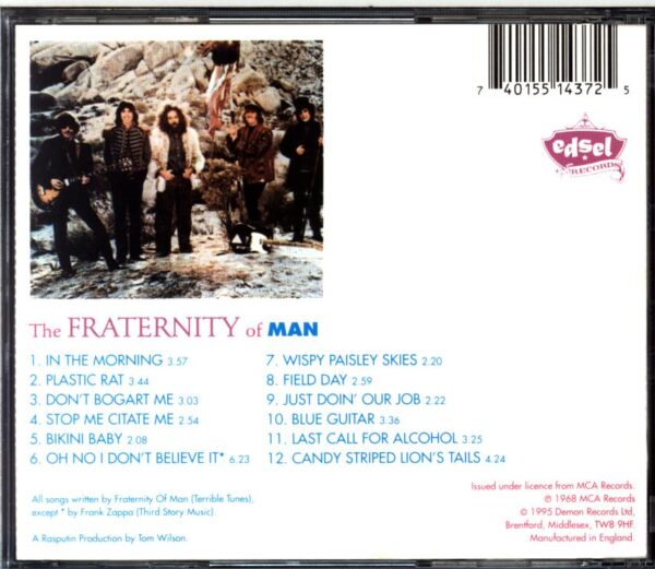 The Fraternity Of Man-The Fraternity Of Man-CD