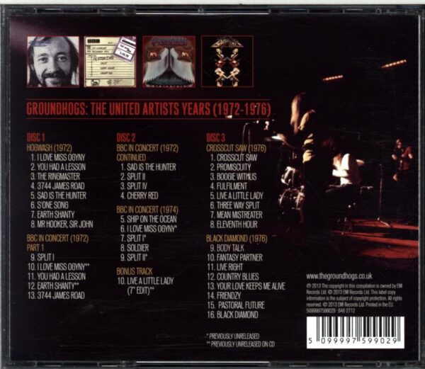 The Groundhogs-United Artists Years 1972 - 1976-CD