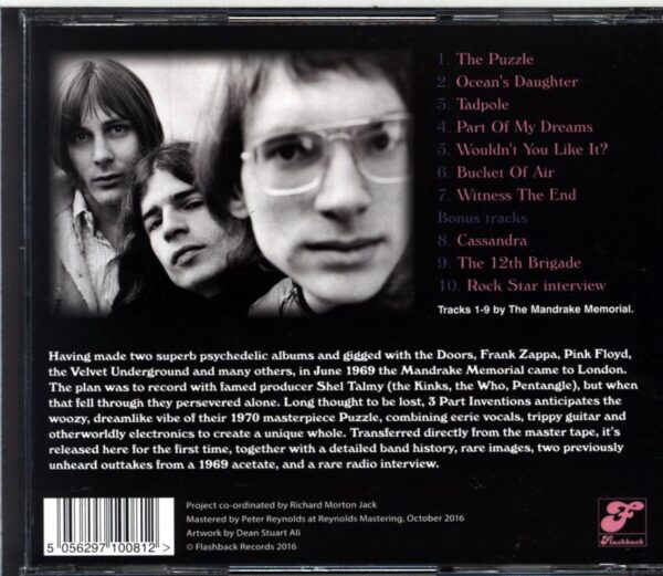The Mandrake Memorial-3 Part Inventions-CD