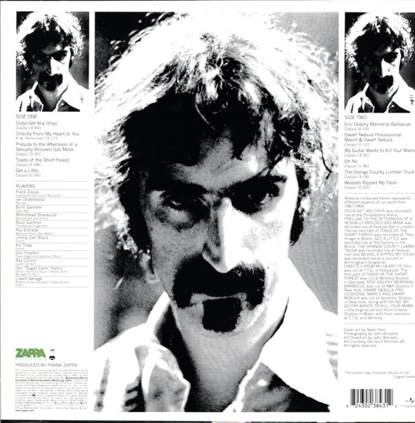 The Mothers of Invention-Weasels Ripped My Flesh RE EU 2016-LP Vinyl