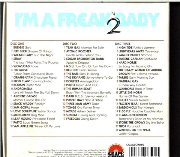Various-I'm A Freak 2 Baby (A Further Journey Through The British Heavy Psych And Hard Rock Underground Scene 1968-73)-Box Set