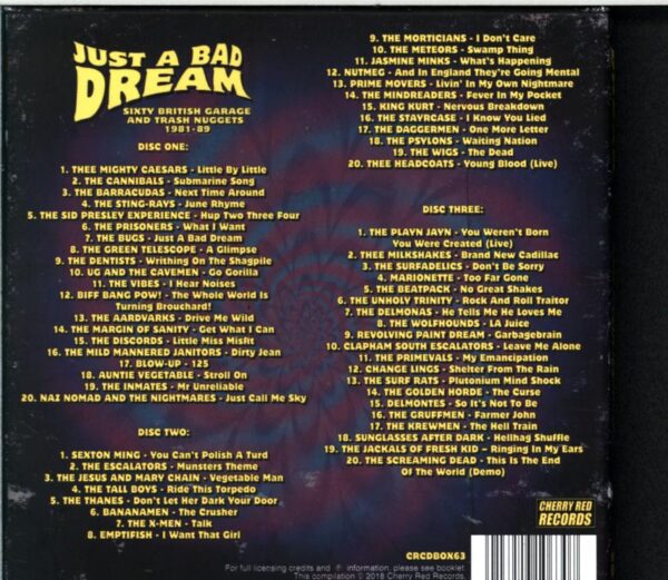 Various-Just A Bad Dream Sixty British Garage And Trash Nuggets 1981-89-Box Set