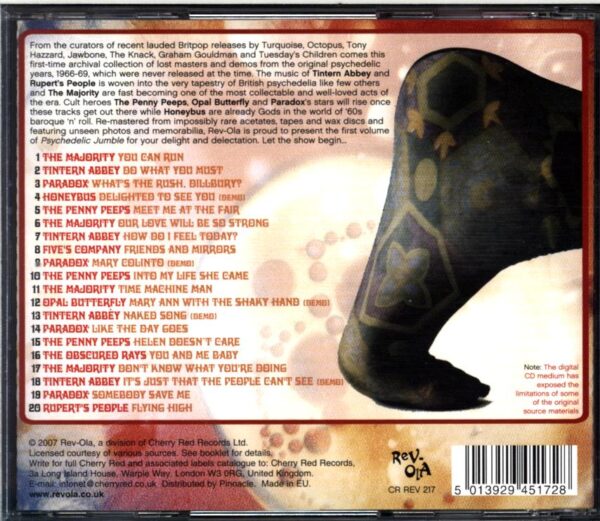 Various-Psychedelic Jumble Volume One What's The Rush Time Machine Man-CD