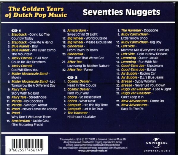 Various-The Golden Years Of Dutch Pop Music - Seventies Nuggets (AandB Sides)-CD