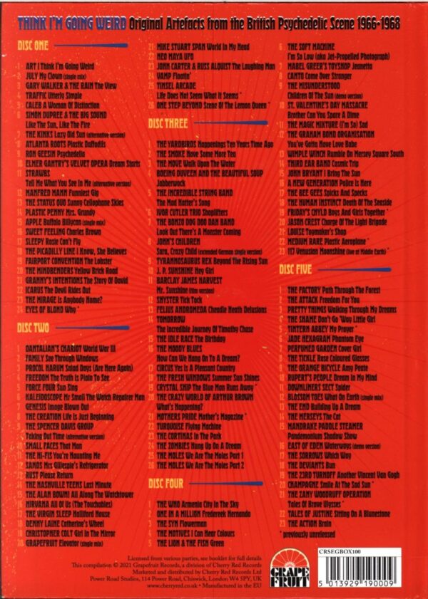 Various-Think I’m Going Weird Original Artefacts From The British Psychedelic Scene 1966-68-CD