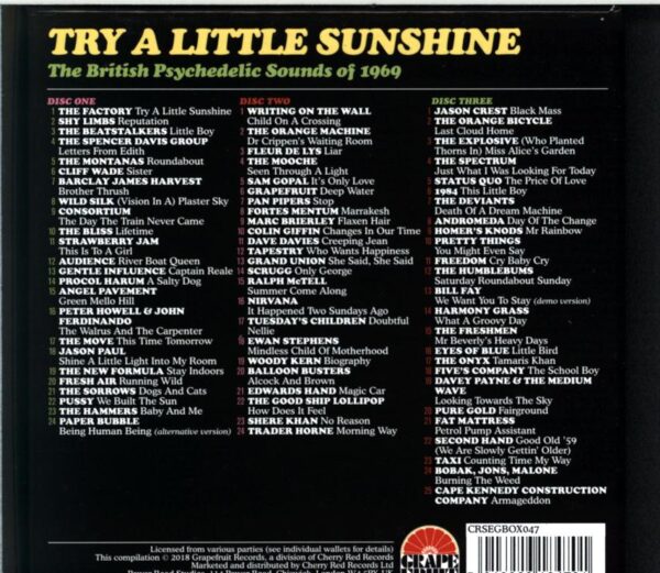 Various-Try A Little Sunshine (The British Psychedelic Sounds Of 1969)-CD