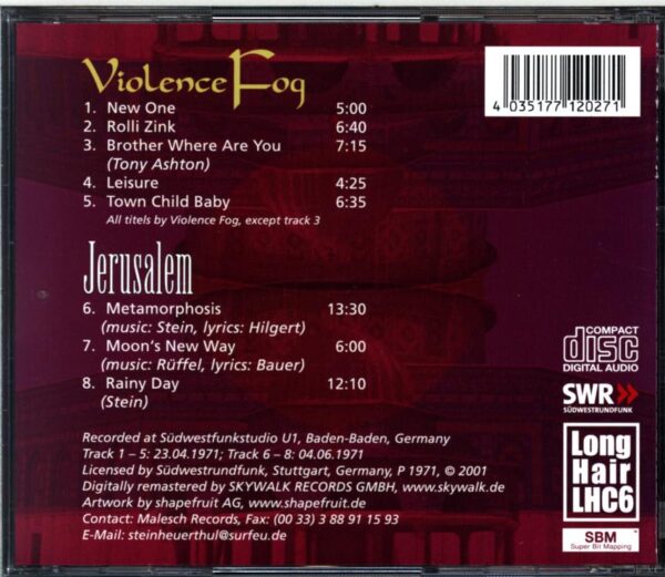 Violence Fog-SWF-Sessions Volume 6-CD