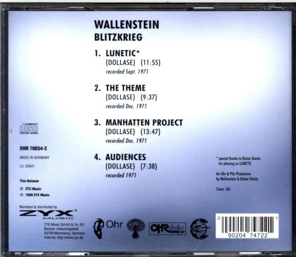 Wallenstein-Blitzkrieg-CD
