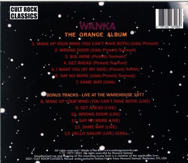 Wanka-The Orange Album-CD