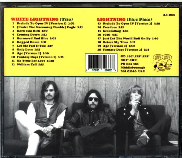 White Lightning-Strikes Twice 1968-1969 -CD