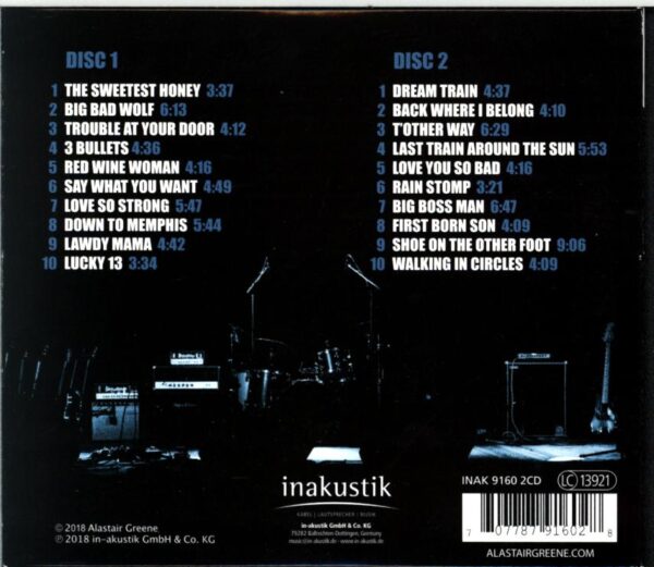 Alastair Greene-Live From The 805-CD