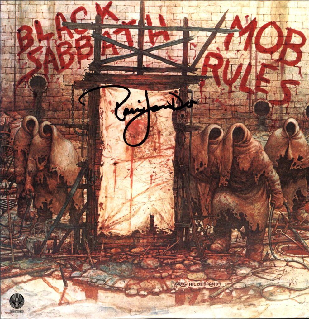 Black Sabbath-Mob Rules Japan 1981 signed-LP Vinyl