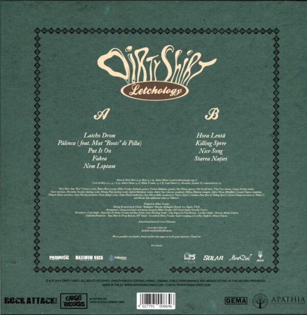 Dirty Shirt-Letchology-LP Vinyl
