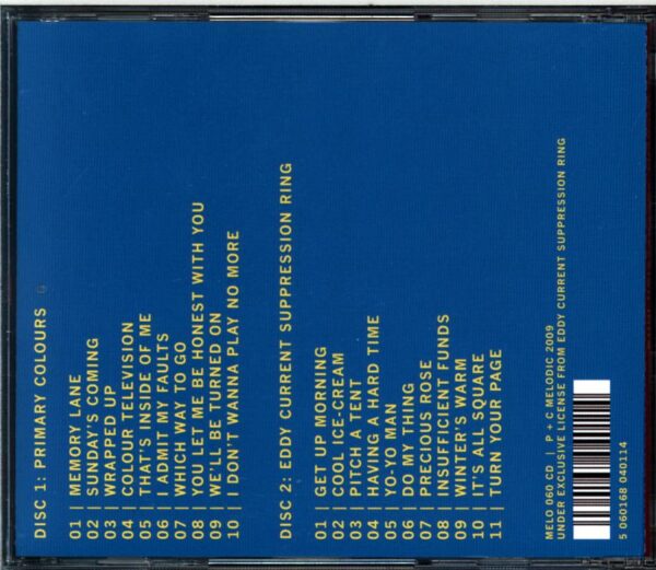Eddy Current Suppression Ring-Eddy Current Suppression Ring Primary Colours-CD