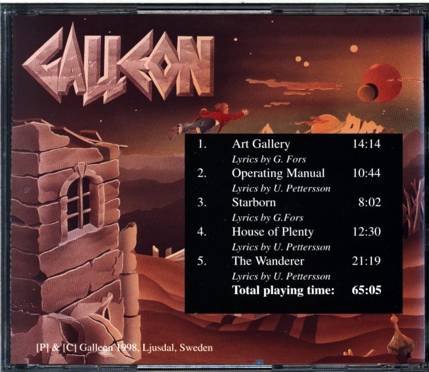 Galleon-Mind Over Matter-CD-2 Galleon-Mind Over Matter-CD