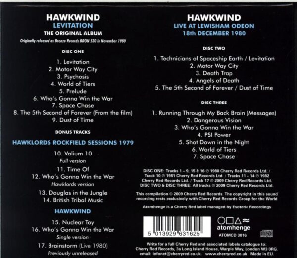 Hawkwind-Levitation-CD