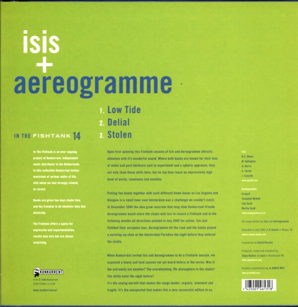 Isis + Aereogramme-In The Fishtank 14-12 Vinyl